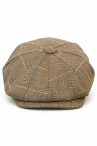 Férfi tweed kockás Peaky Blinders sapka