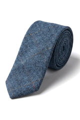 Férfi tweed halszálkás mintás Marc Darcy nyakkendő, klasszikus vintage retró Deon