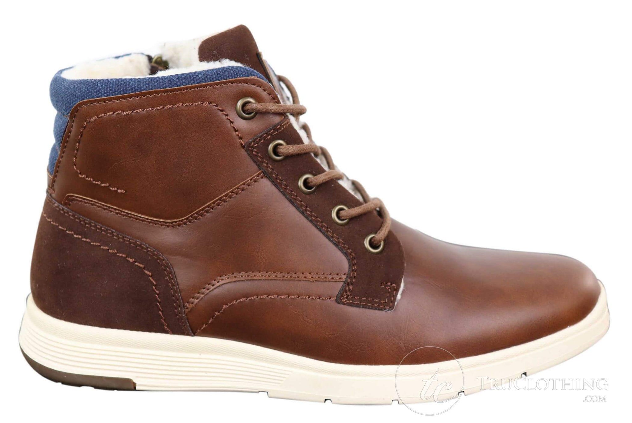 Mens Winter PU Leather Boots