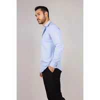 Men's Blue Double Cuff Oxford Shirt