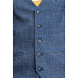 Phantom - Men's Blue Check Waistcoat
