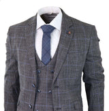 Cavani Power - Grey Glen Check 3 Piece Suit
