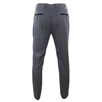 Ralph - Men's Navy Tweed Trousers