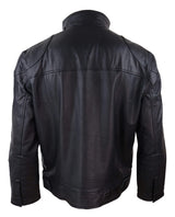 Real Leather Mens Black Soft Jacket