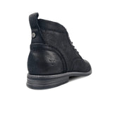 Sebastian - Men's Black Lace Up Leather Desert Boots