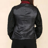 Női tweed mellény halszálkás mintával, bordó, klasszikus, 1920-as évekbeli mintával