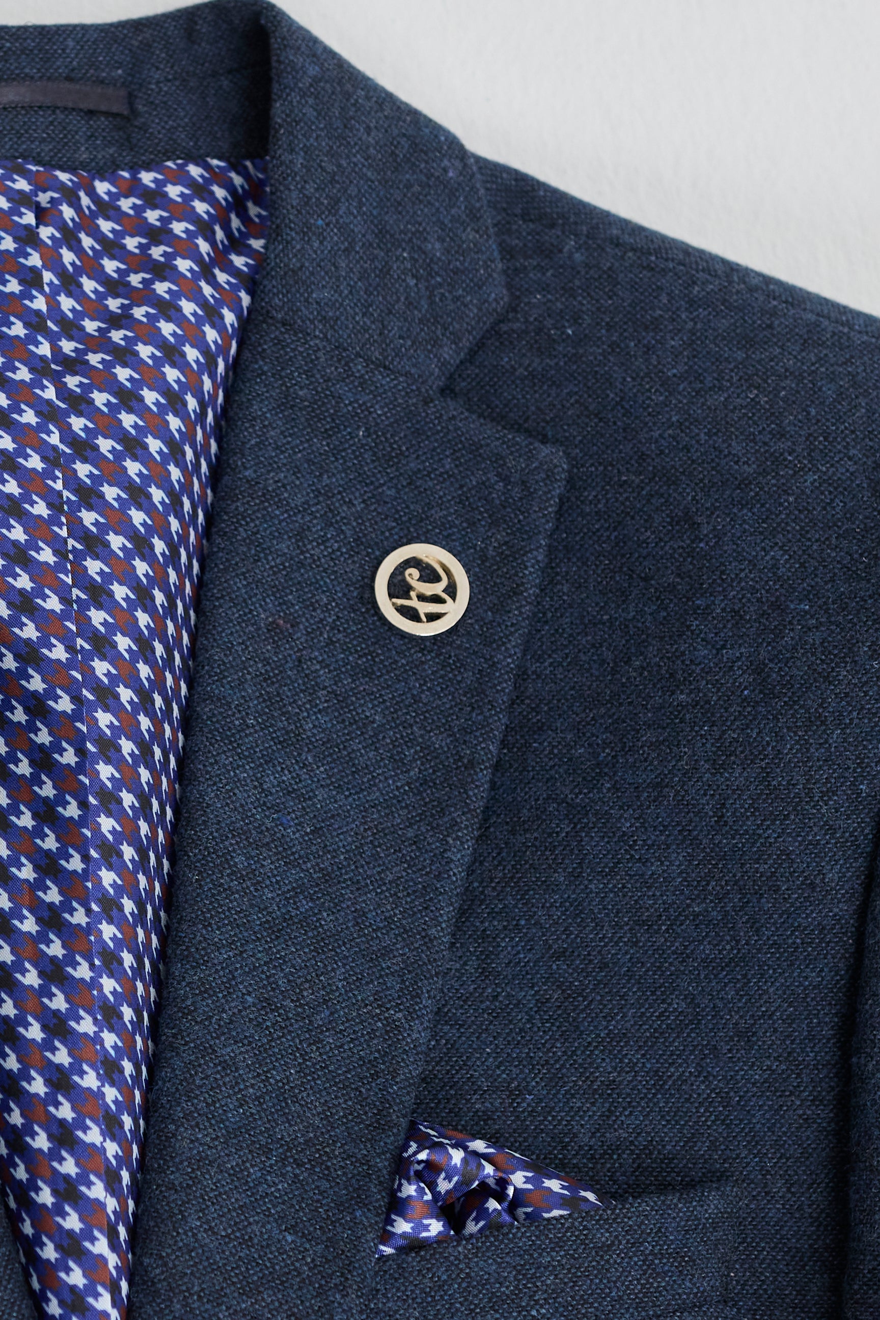 Férfi sötétkék Peaky Blinders gyapjúöltöny