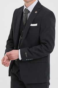 Férfi fekete vintage 1920-as évekbeli öltöny