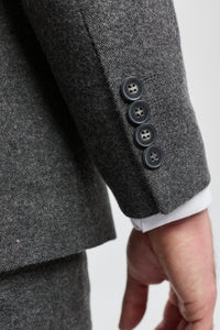 Férfi szürke gyapjúöltöny