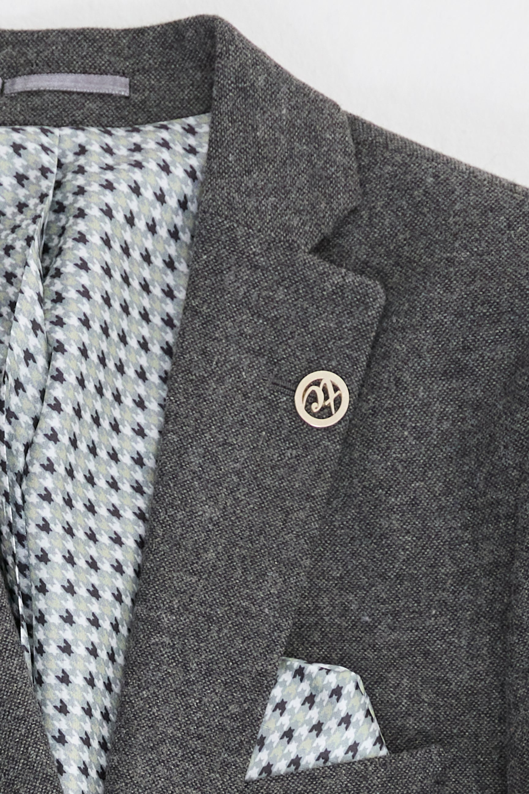 Férfi szürke gyapjúöltöny