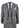 Mens 3 Piece Grey Suit with Double Breasted Waistcoat