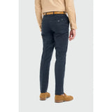 Torino - Férfi sötétkék kockás alkalmi nadrág