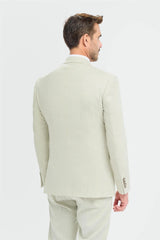 Tropez - Men's 3 Piece Sage Green Tailored Fit Suit
