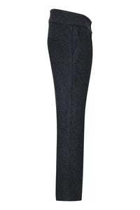 Women Grey Tweed Herringbone Trousers 1920's Peaky Tailored Fit Vintage Retro